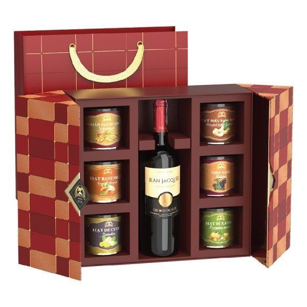 hộp đựng quà tết bằng gỗ