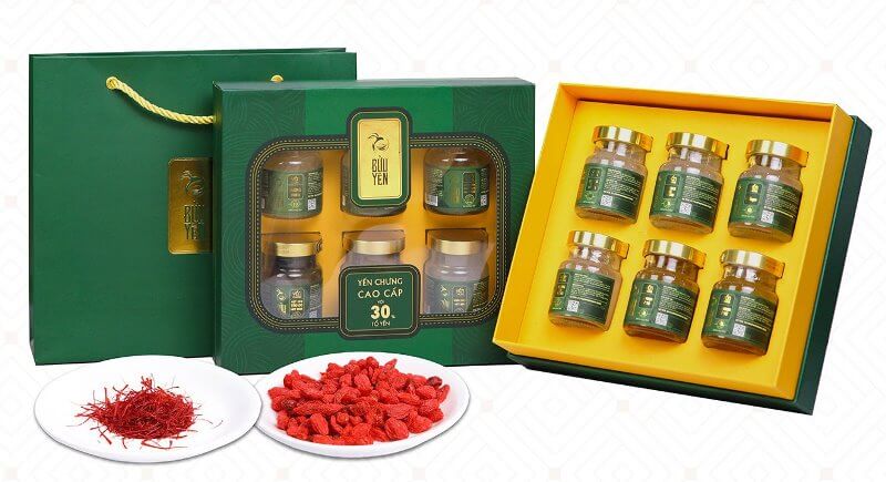 Hộp quà Tết yến sào chưng sẵn tiện dụng