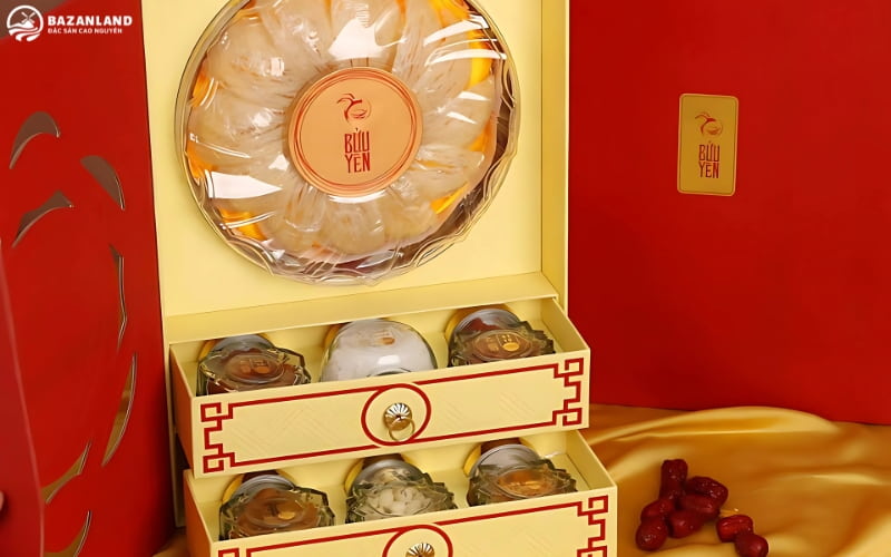 Hộp quà Tết cho sức khoẻ yến rút lông Nhất Phẩm cao cấp