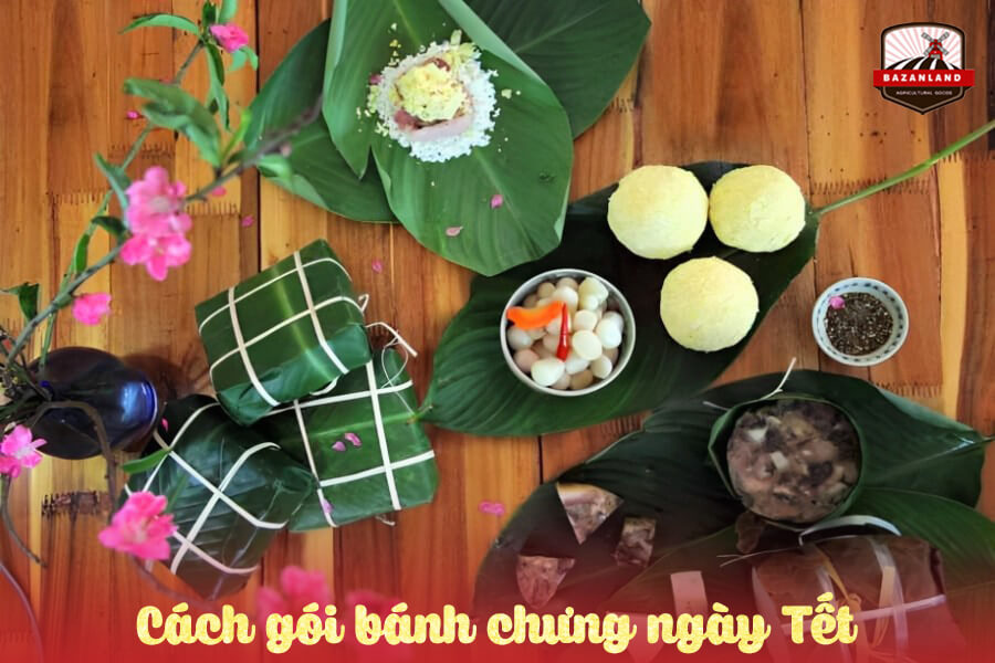 Cách gói bánh chưng ngày Tết thơm ngon, đậm đà bản sắc Việt