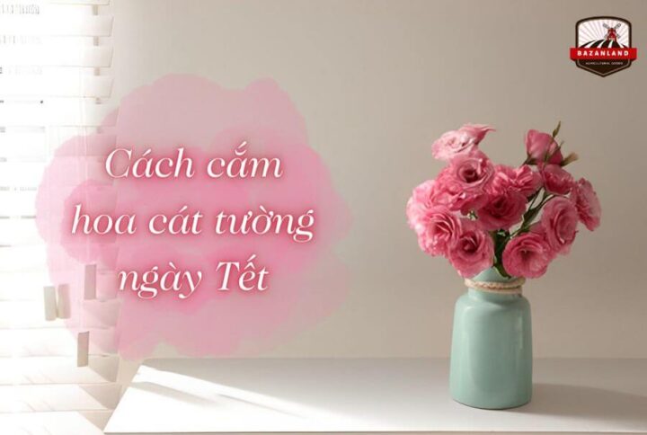 Cách cắm hoa cát tường ngày Tết đẹp và đơn giản